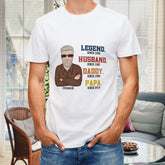 The Legend Dad Grandpa Personalized T-shirt - Gift for Dad Grandpa - lovscape